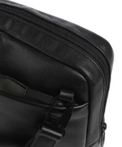 W137 Umhängetasche genarbtes Rindsleder schwarz