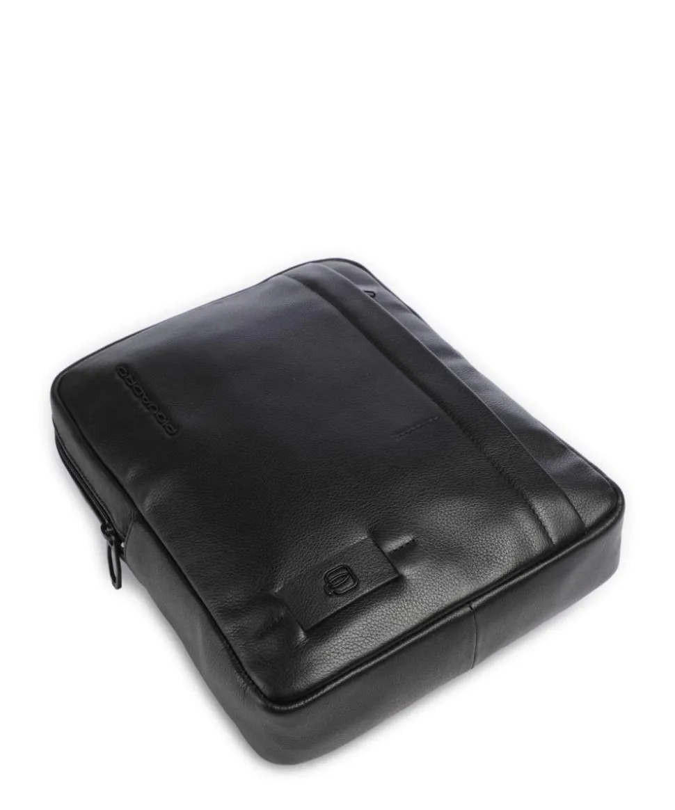 W137 Umhängetasche genarbtes Rindsleder schwarz