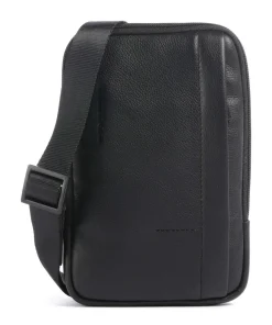 W137 Umhängetasche genarbtes Rindsleder schwarz