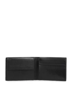 Wald RFID Geldbörse fein genarbtes Rindsleder schwarz