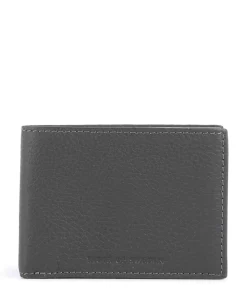 Wald RFID Geldbörse genarbtes Rindsleder dunkelgrau