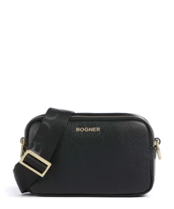 Wallis Avy Umhängetasche genarbtes Rindsleder schwarz