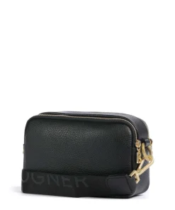 Wallis Avy Umhängetasche genarbtes Rindsleder schwarz