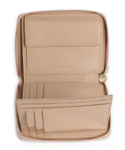 Wallis Norah RFID Geldbörse genarbtes Rindsleder hellbraun