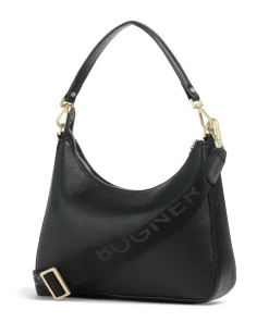 Wallis Odette Schultertasche genarbtes Rindsleder schwarz