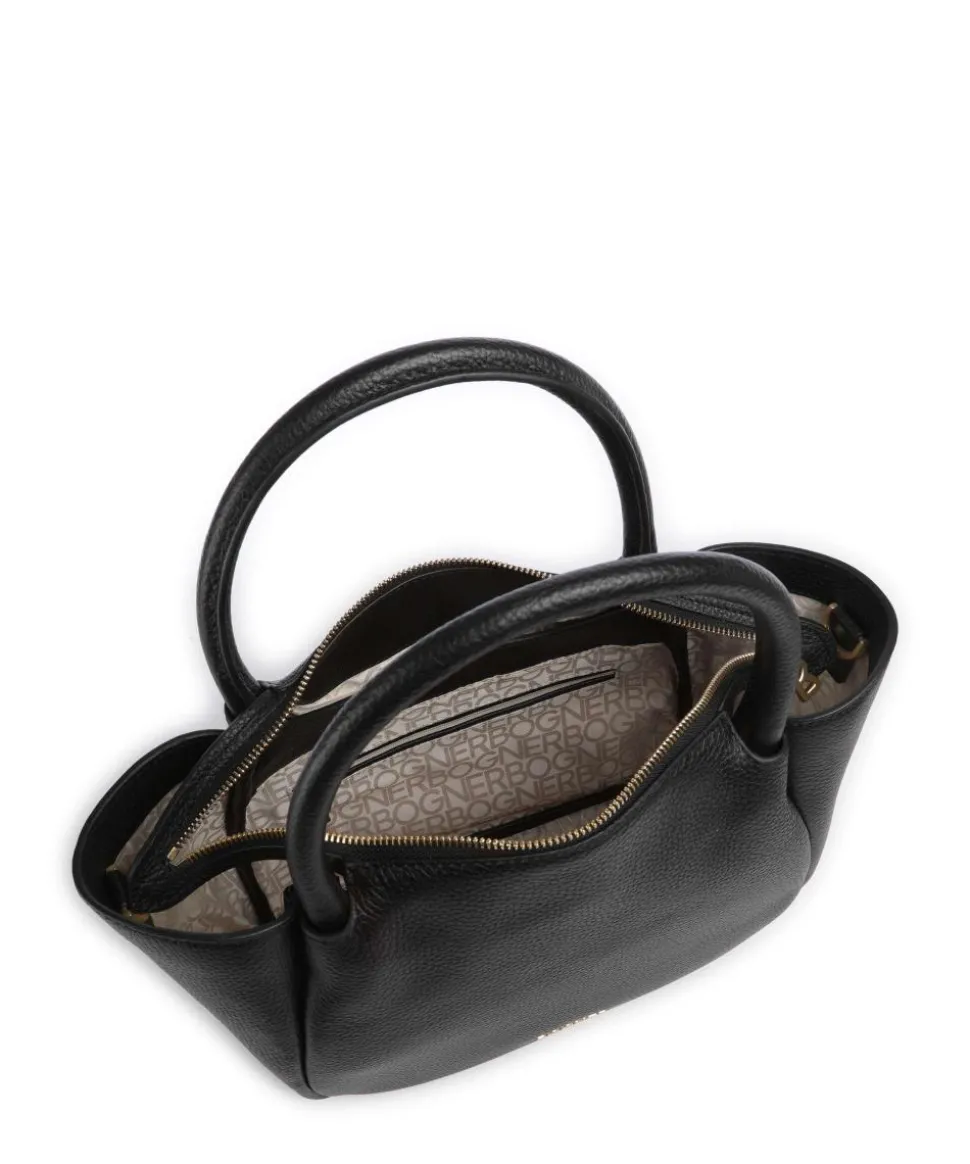 Wallis Raja Handtasche genarbtes Rindsleder schwarz