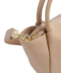 Wallis Raja Handtasche genarbtes Rindsleder hellbraun