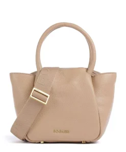 Wallis Raja Handtasche genarbtes Rindsleder hellbraun