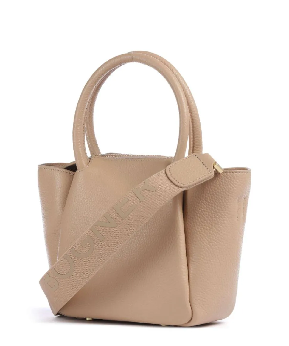 Wallis Raja Handtasche genarbtes Rindsleder hellbraun