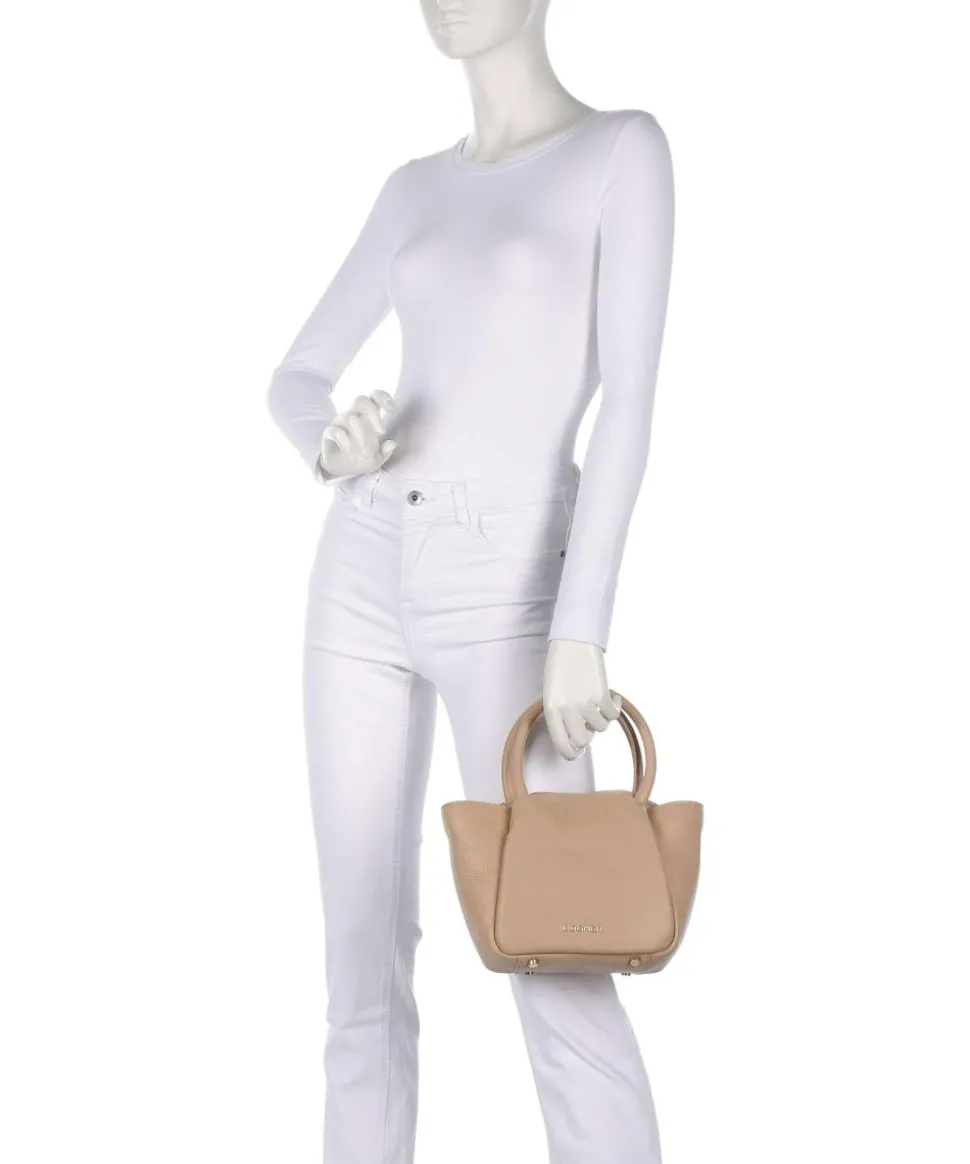 Wallis Raja Handtasche genarbtes Rindsleder hellbraun