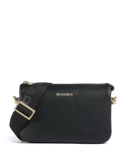 Wallis Taja Umhängetasche genarbtes Rindsleder schwarz