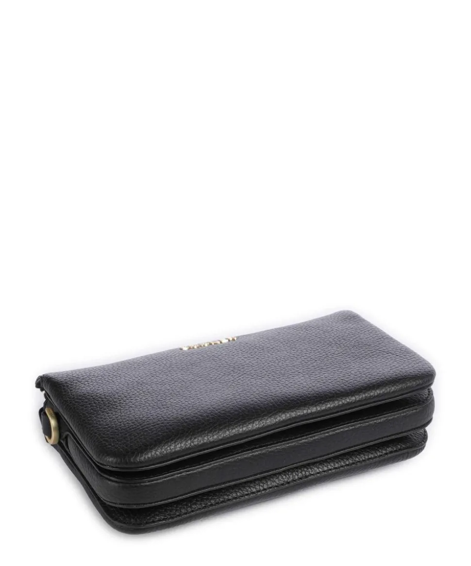 Wallis Taja Umhängetasche genarbtes Rindsleder schwarz