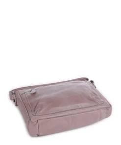 Washed Waxed Cow Aston Umhängetasche genarbtes Rindsleder lavendel