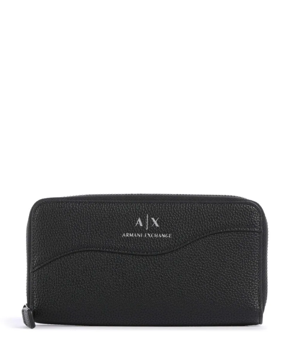 Wave Geldbörse Lederimitat schwarz