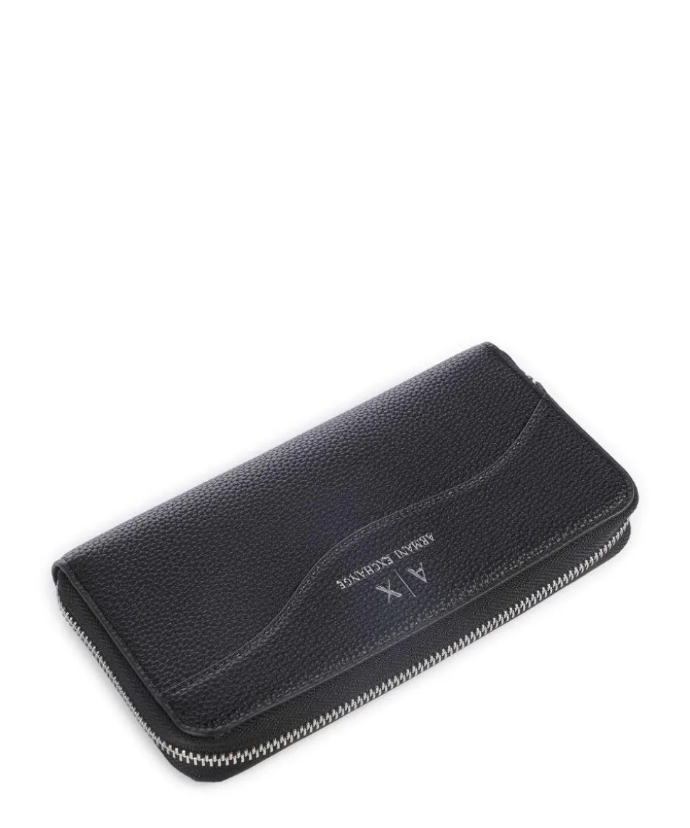 Wave Geldbörse Lederimitat schwarz