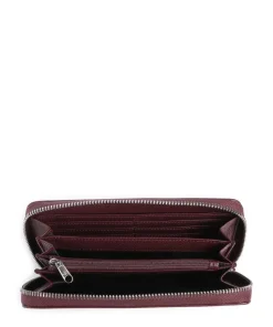 Wave Geldbörse Lederimitat dunkelrot