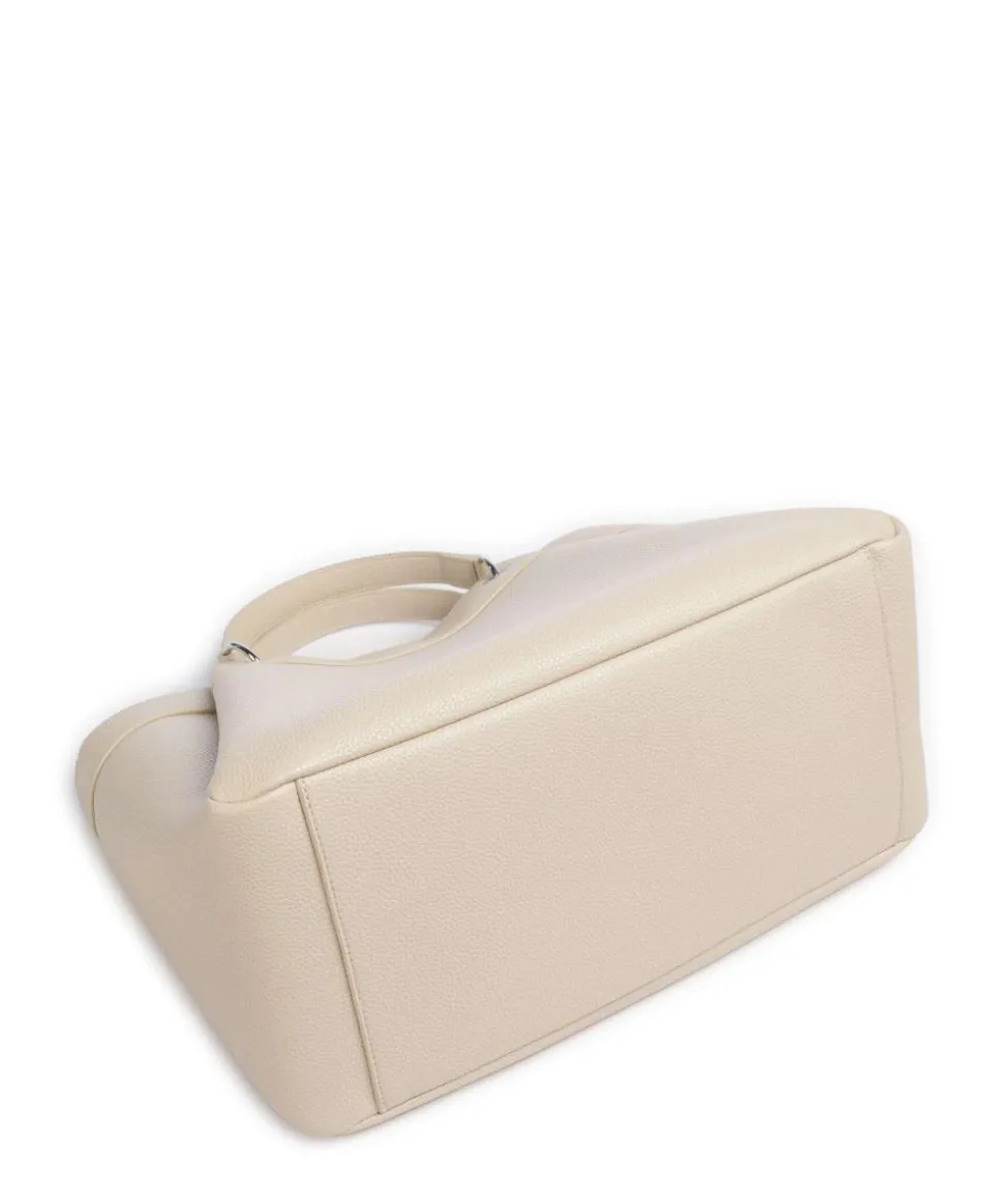 Wave L Handtasche Lederimitat elfenbein