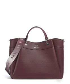 Wave L Handtasche Lederimitat wein