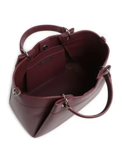 Wave L Handtasche Lederimitat wein