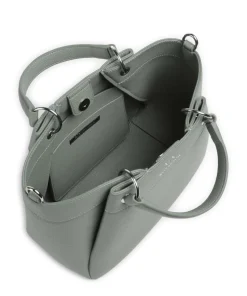 Wave M Handtasche Lederimitat grünblau