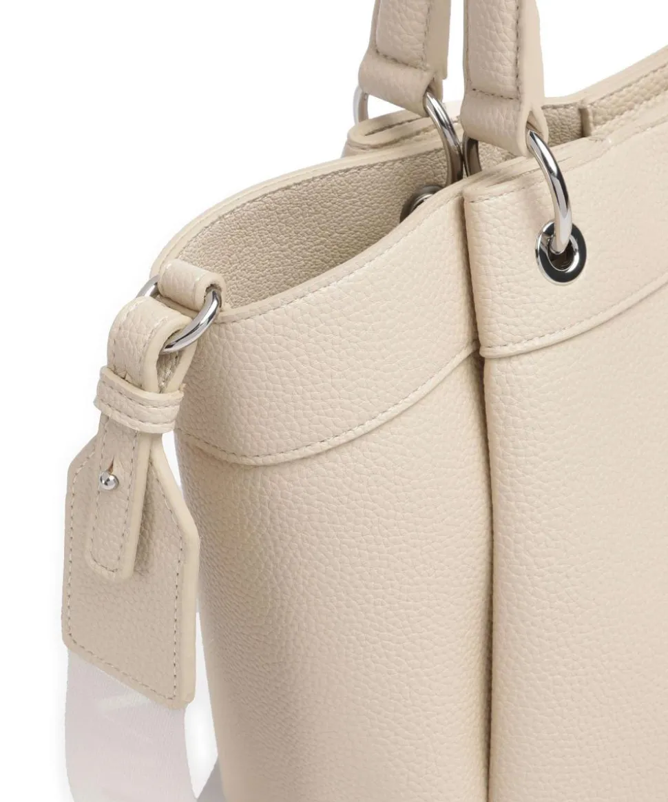 Wave M Handtasche Lederimitat elfenbein