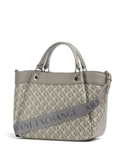 Wave Monogram M Handtasche Lederimitat beige