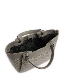 Wave Monogram M Handtasche Lederimitat beige