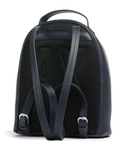 Wave Rucksack Lederimitat dunkelblau