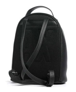 Wave Rucksack Lederimitat schwarz