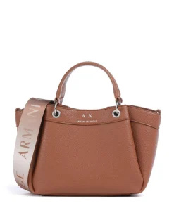 Wave S Handtasche Lederimitat cognac