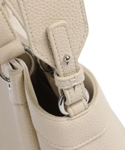 Wave S Handtasche Lederimitat elfenbein