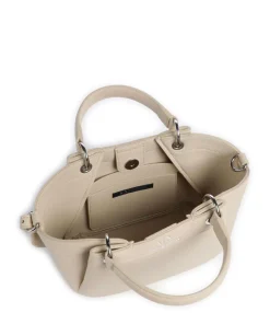 Wave S Handtasche Lederimitat elfenbein