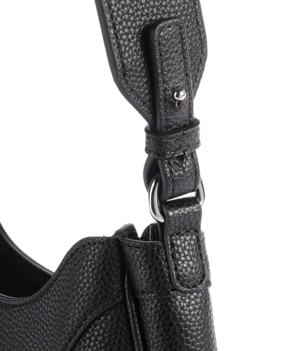 Wave S Umhängetasche Lederimitat schwarz