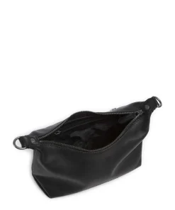 Wax Pull Up Cow Christie Schultertasche fein genarbtes Rindsleder schwarz