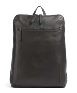 Wax Pull Up Cow Filmore Rucksack 13″ fein genarbtes Rindsleder dunkelbraun