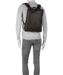Wax Pull Up Cow Filmore Rucksack 13″ fein genarbtes Rindsleder dunkelbraun
