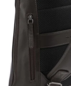 Wax Pull Up Cow Filmore Rucksack 13″ fein genarbtes Rindsleder dunkelbraun