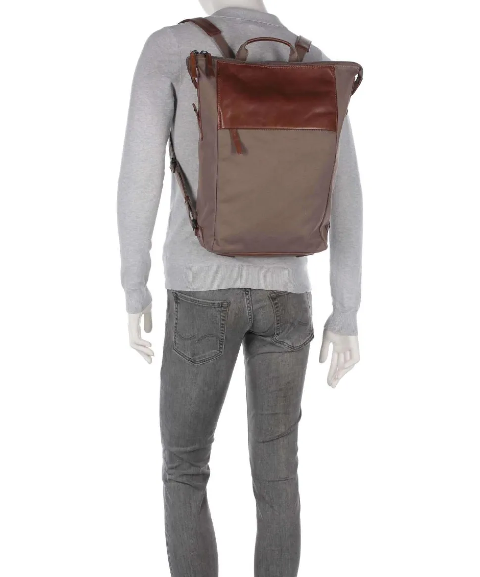 Wax Rucksack 14″ Textil braun