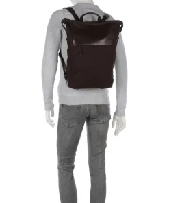 Wax Rucksack 14″ Textil dunkelbraun