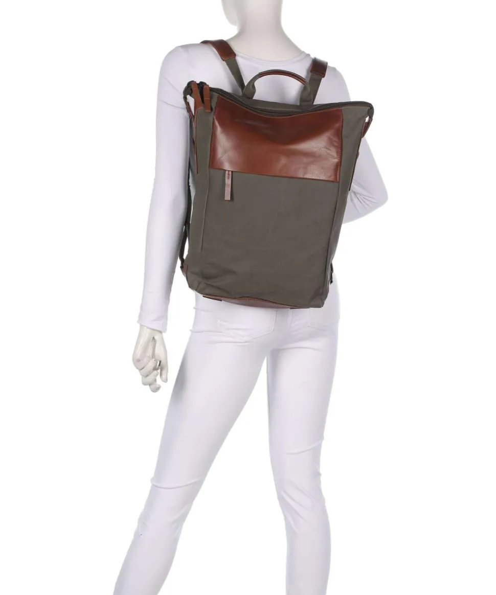 Wax Rucksack 14″ Textil khaki