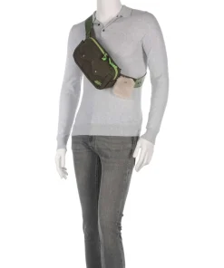 Waxed Cotton Gürteltasche Baumwolle khaki