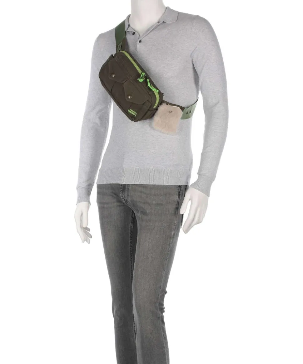 Waxed Cotton Gürteltasche Baumwolle khaki