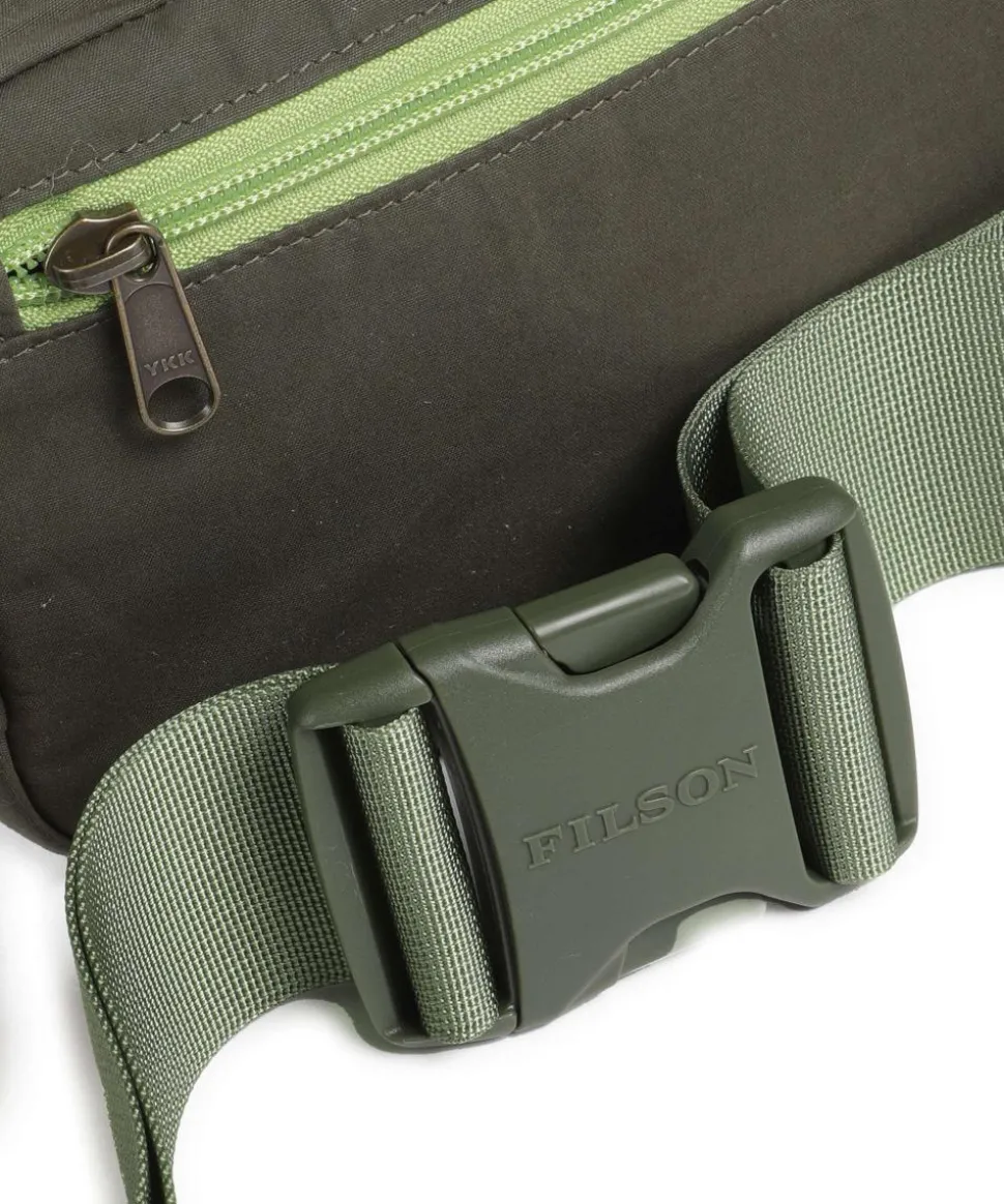 Waxed Cotton Gürteltasche Baumwolle khaki