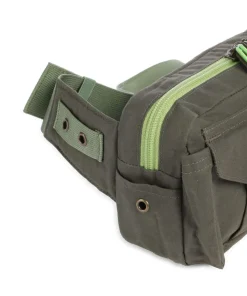 Waxed Cotton Gürteltasche Baumwolle khaki