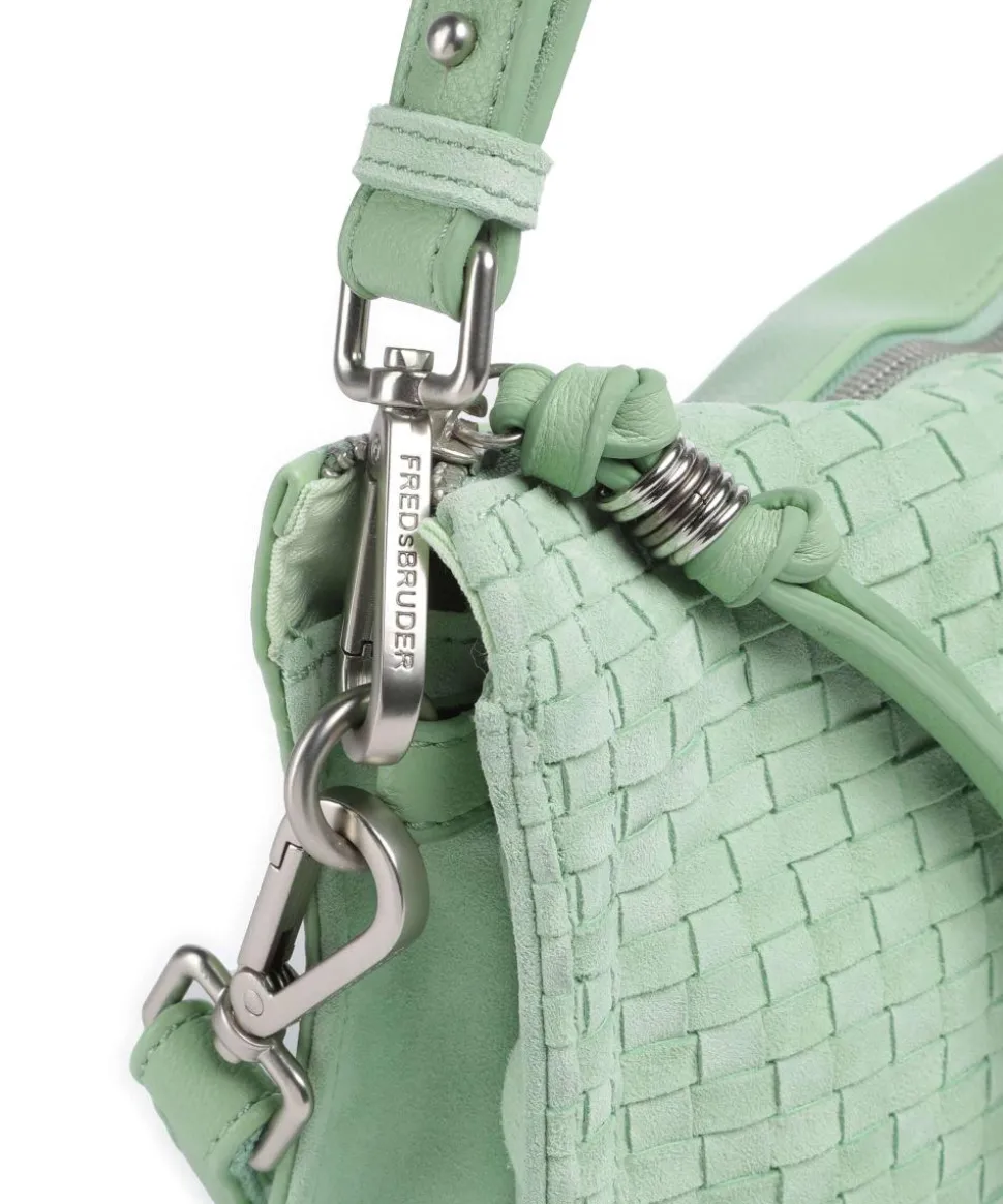 Weave Harmony Schultertasche Schafsleder mintgrün
