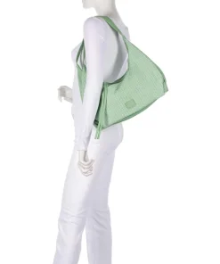 Weave Harmony Schultertasche Schafsleder mintgrün