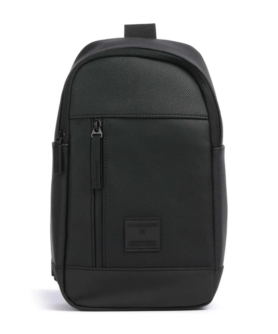 Westferry Slingbag Lederimitat schwarz