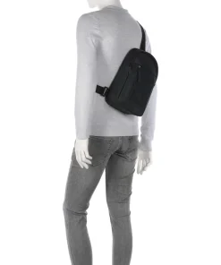 Westferry Slingbag Lederimitat schwarz