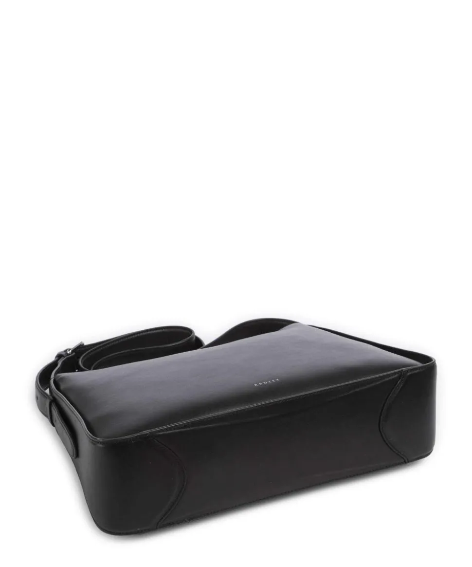 Westwell Lane Umhängetasche genarbtes Rindsleder schwarz