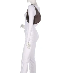 Whisper Schultertasche genarbtes Rindsleder dunkelbraun